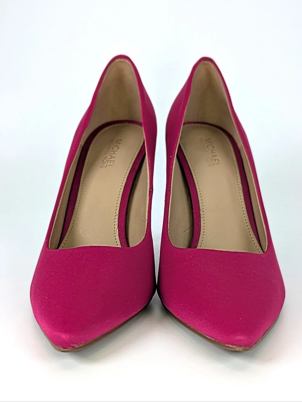 Michael By Michael Kors Hot Pink Stiletto Pump Heels  Pointy Toe Fushia Size 6